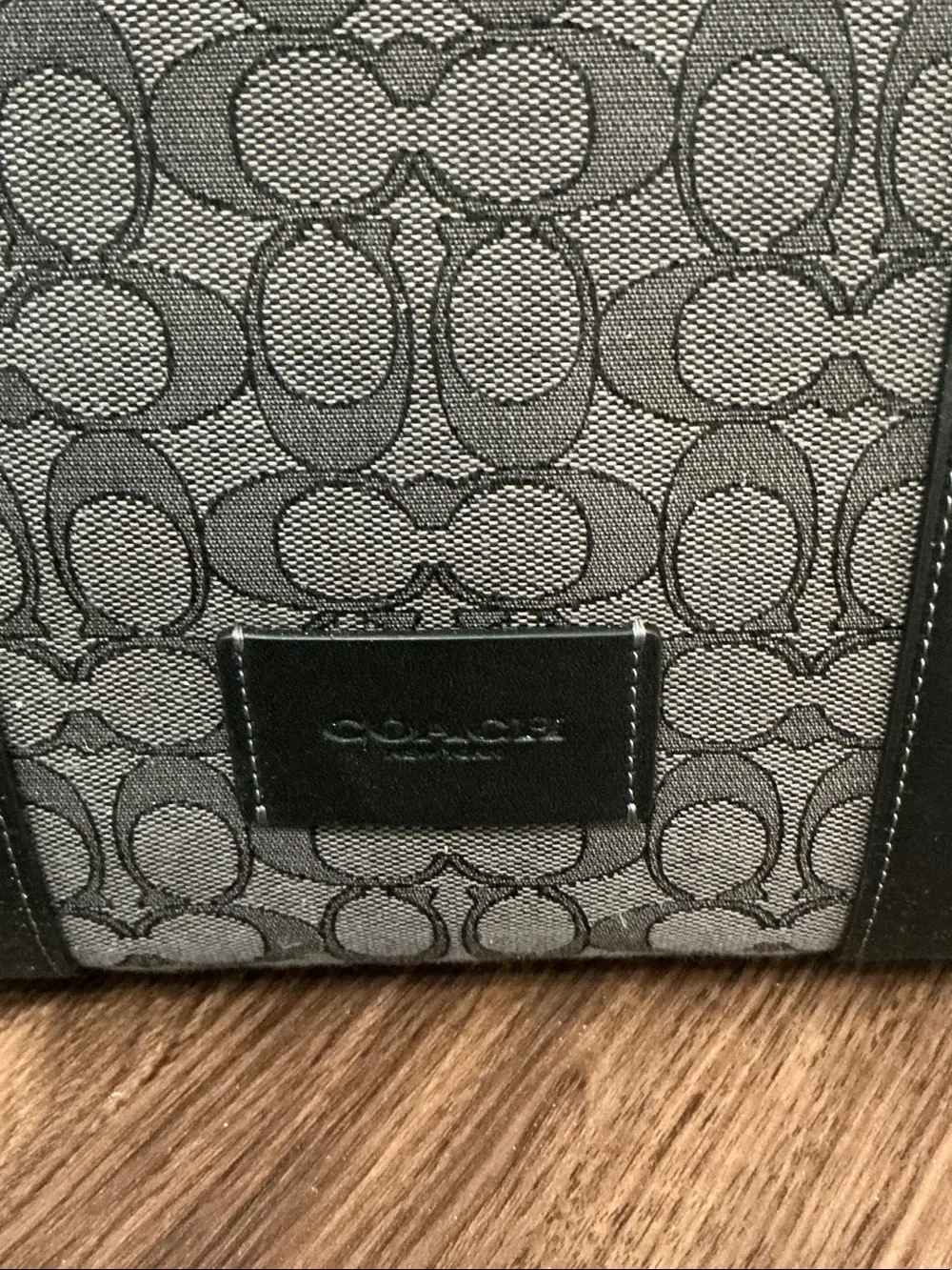 Coach Men’s Messenger Tote in Charcoal and Black